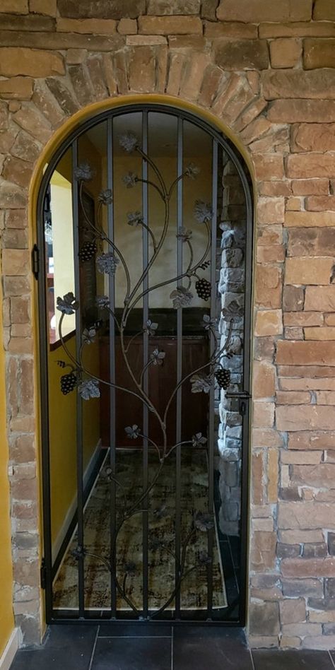 Call 979-966-9624 for more information. Charlotte Grapevine Iron Wine Cellar Door Handcrafted in the USA. Expensive Red Wine, Cellar Doors, Wine Cellar Door, Wine Cave, Home Wine Cellars, Entrance Gates Design, Cellar Door, Iron Gates, Iron Gate