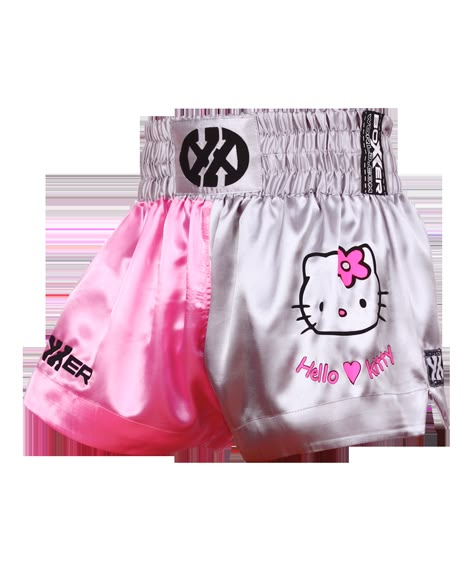 Matti Hello Kitty - Thai Boxing Shorts - Boxxerworld Boxing Shorts Women, Hello Kitty Shorts, Kickboxing Shorts, Boxer Aesthetic, Muay Thai Martial Arts, Thai Boxing Shorts, Boxing Clothes, Casual Sporty Outfits, Boxing Gear