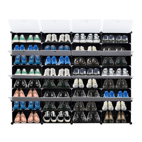 8-Tier Portable 64 Pair Shoe Rack Organizer 32 Grids Tower Shelf Storage Cabinet Stand Expandable for Heels, Boots, Slippers, Black https://mlnshops.com/products/8-tier-portable-64-pair-shoe-rack-organizer-32-grids-tower-shelf-storage-cabinet-stand-expandable-for-heels-boots-slippers-black MLNshops #Bestseller Tower Shelf, Bookcase Closet, Shoe Rack Organizer, Toy Storage Solutions, Shoe Rack With Shelf, Closet Shelf Organization, Storage Cube, Shoe Shelves, Cabinet Boxes