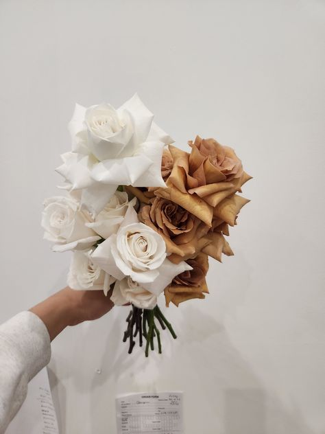 Toffee Roses, Roses Bridal Bouquet, Toffee, Bridal Bouquet, Roses, White