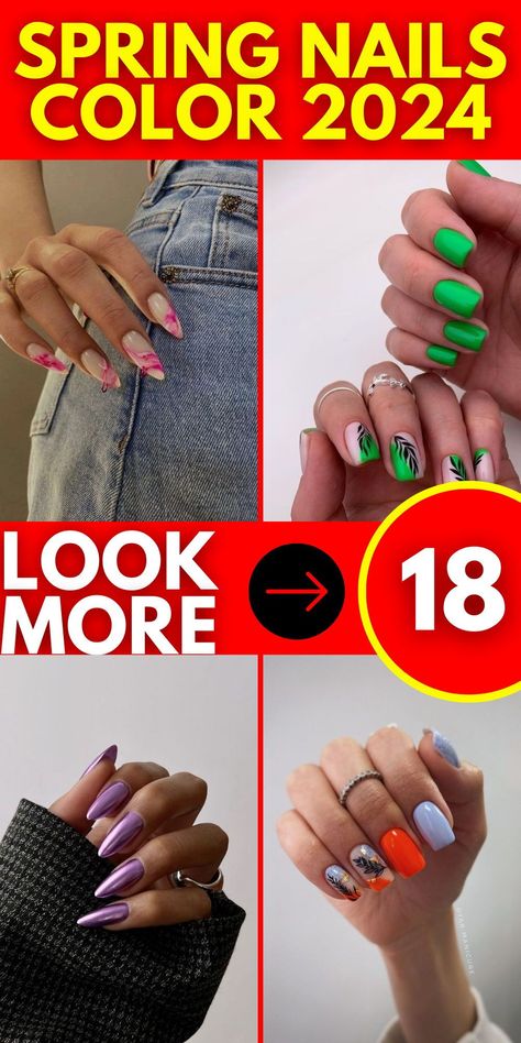 Elevate your nail game in 2024 with the latest spring nails color trends. Explore a dazzling array of 2024 gel polish options, including solid and dark hues that make a statement. Get inspired by cute and pretty nail ideas for 2024 dip nails, creating a fun and trendy look that's perfect for any occasion. Pretty Nail Ideas, Spring Hair Trends, Chic Manicure, Nail Color Trends, Latest Nail Trends, Dip Nails, Spring Nail Colors, Geometric Nail, Top Nail