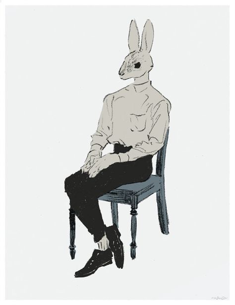 Bunny Man Art, Rabbit Person Art, Mucknagabe Art, Rabbit Illust, Rabbit Character, Bunny Man, Arte Obscura, Arte Sketchbook, Arte Fantasy