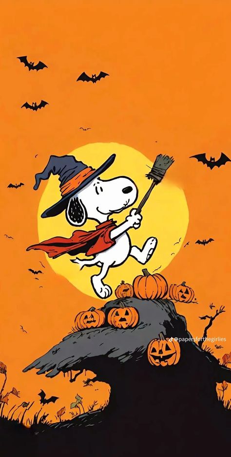 Snoopy Halloween Wallpaper, Wizard Wallpaper, Friends Digital Art, Baseball Pumpkin, Snoopy Autumn, Snoopy The Dog, Dog Digital Art, Charlie Brown Wallpaper, Snoopy Friends