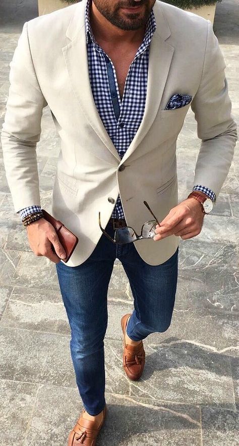 Sport Coat Outfit, New York Luxury, Blue Tuxedo, Blazer Outfits Men, Smart Casual Menswear, Mens Business Casual Outfits, Tuxedo Shirt, Mens Fashion Blazer, Mens Fashion Wear