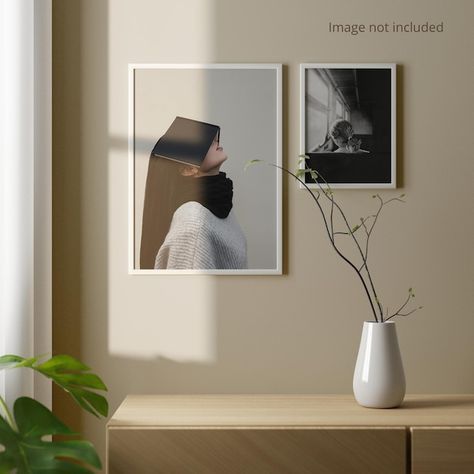 Portrait Front View, Frame Mockup Free, Blank Mockup, Gallery Wall Mockup, Minimalist Frame, Fairytale Nursery, Postcard Mockup, Wall Mockup, Photo Art Frame