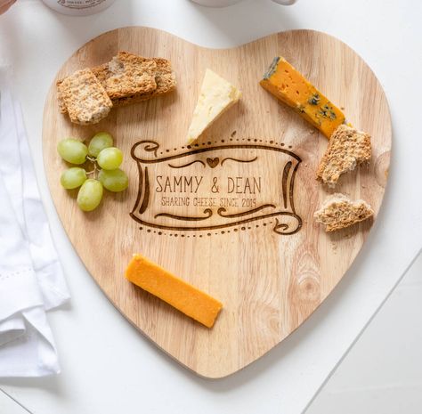 Heart Shaped Cheese, Engraved Chopping Board, Chopped Cheese, Flag Wall Hanging, Dark Nights, Cheese Lover, Washing Up Liquid, Cheese Crackers, Scroll Design