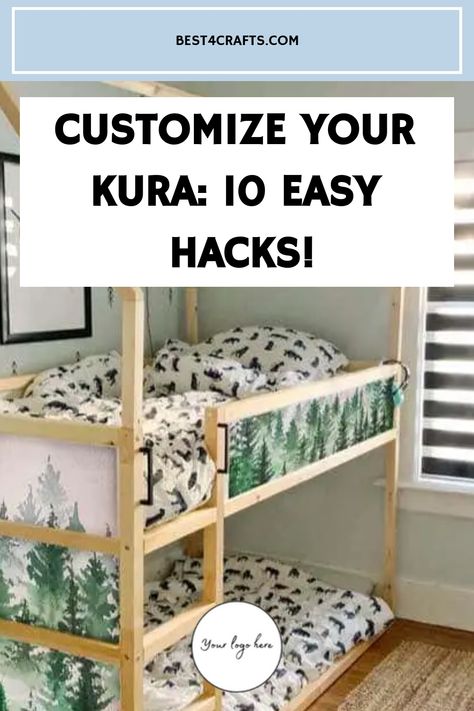 Ikea Kids Bed, Raised Platform Bed, Kura Bed Hack, Ikea Kura Hack, Toddler Bunk Beds, Ikea Kura Bed, Kids Bed Frames, House Frame Bed, Kura Bed