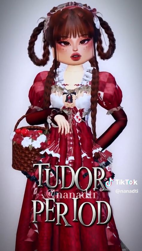 Dti Theme Tudor Period, Tutor Period Dress To Impress, Tudor Period Outfit, Dress To Impress Tudor Period, Sanrio Outfits, Tudor Period, Spirit Game, Tudor Era, Dti Ideas