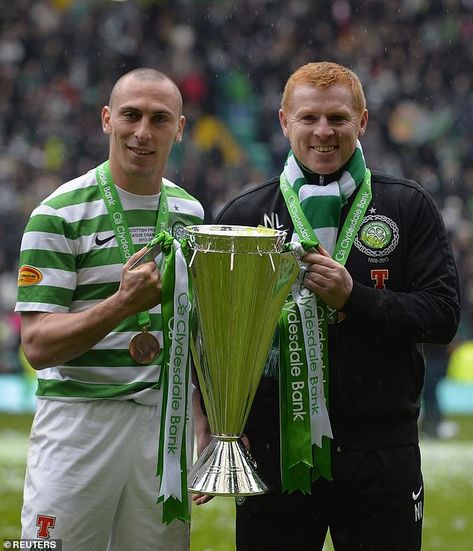 To do so he will need to rely on some familiar faces, including captain Scott Brown (left) Scott Brown, Brendan Rodgers, Something Positive, Celtic Fc, Leicester City, Premier League, The Man, The One, Football