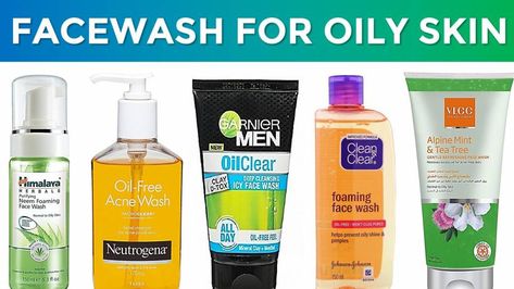 10 Best Facewash for oily skin, Acne Prone Skin in India Face Wash For Oily Skin, Everyday Skin Care Routine, Oily Skin Acne, Oily Skin Care Routine, Best Face Wash, Moisturizer For Oily Skin, Foaming Face Wash, Oily Skin Care, Skin Care Routine Steps