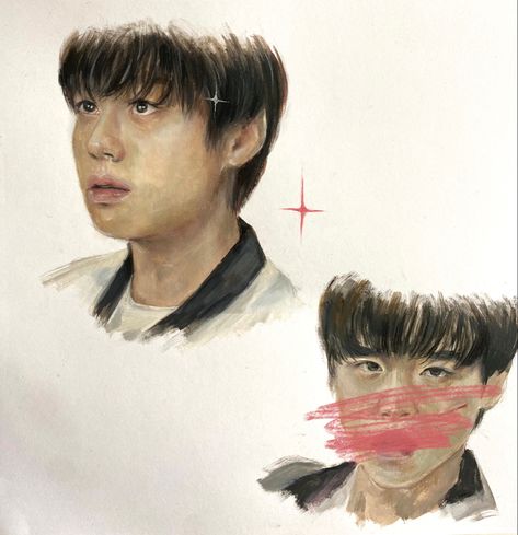 Park jihoon acrylic paint fanart drawing painting Weak Hero Class 1 Kdrama Fanart, Weak Hero Class 1 Drawing, Weak Hero Class 1 Fanart, Weak Class Hero, Weak Hero Class 1 Wallpaper, Weak Hero Class 1, Park Jihoon L.o.v.e, Weak Hero, Still Life Pictures