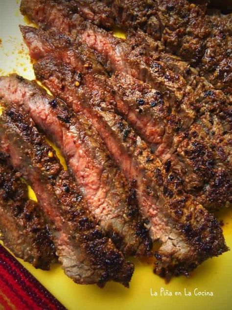 Pan Seared Tex Mex Steak Tacos Flap Meat Recipes, Sausage Meat Recipes, Flap Meat, Flap Steak, Beef Loin, Sirloin Roast, Flank Steak Recipes, Meat Marinade, Lunch Meat Recipes