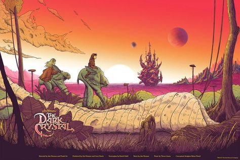 Dark Crystal Concept Art, Crystal Concept Art, Mondo Posters, Crystals Print, Jean Giraud, Best Movie Posters, Top Tv, Dark Crystal, Stuffed Animal Cat