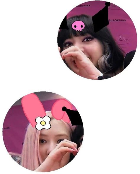 Pfp Bff, Bff Pp, Profile Pics, بلاك بينك, Profile Picture, Sleep Eye Mask, Best Friends, Hello Kitty, Black Pink