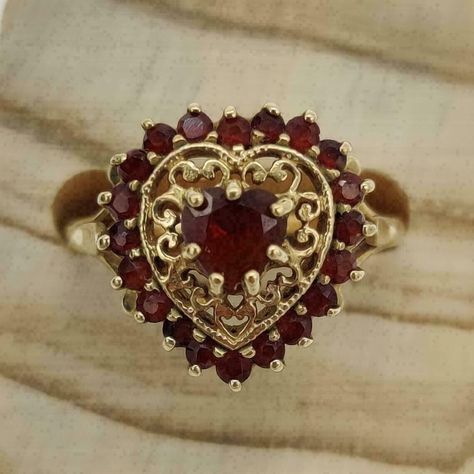 3.00Ct Heart Cut Red Garnet Diamond Heart Engagement Ring 14K Yellow Gold Plated Heart Shaped Engagement Rings, Heart Engagement, Gemstone Wedding, Cute Engagement Rings, Heart Engagement Rings, Diamond Engagement Rings Vintage, Garnet Jewelry, Jewelry Lookbook, Wedding Rings Vintage