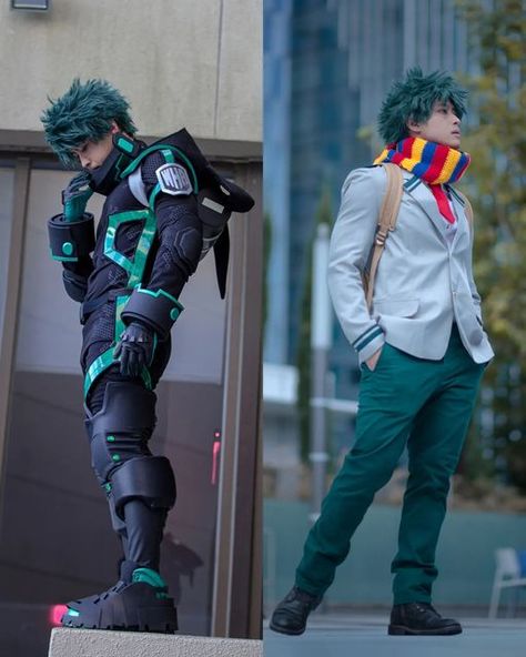 Izuku Midoriya Hero Costume, Hero Costume Ideas, Deku Costume, Ua Uniforms, Promises To Yourself, Izuku Midoriya Cosplay, Hero Outfit, Deku Cosplay, Break From Social Media