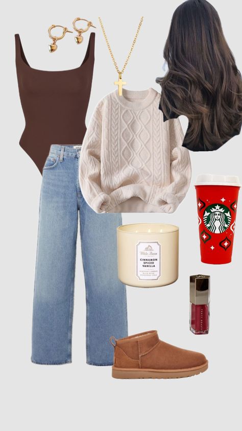 #outfitinspo #christmas #vanillagirl #starbucks #bathandbodyworks Church Outfit Christmas, Christmas Outfit Church, Chruch Outfits, Fall Preppy Outfits, Outfit For Church, Preppy Fall Outfits, Church Outfit, Outfit Christmas, Jeans Outfit Casual