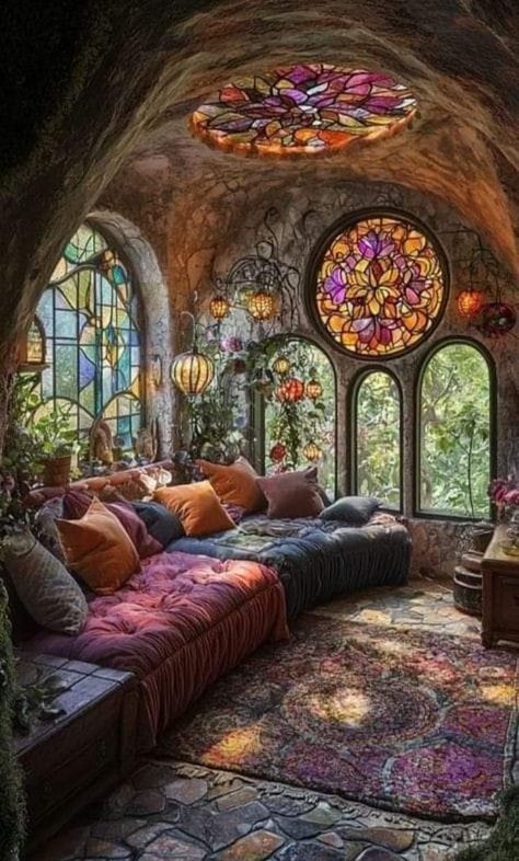 Fairytale Home Aesthetic, Cozy Castle Interior, Fairy Tale Interior Design, Fairy Home Interior, Ethereal Home Aesthetic, Fairy Cottage House Interior, Magical House Interior, Castle Home Interior, Fairytale House Aesthetic