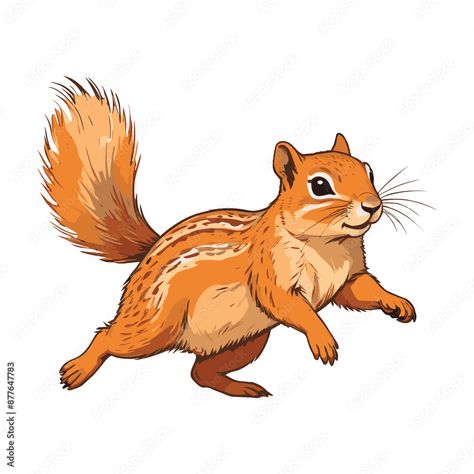 Squirrel Jumping Cartoon Illustration Squirrel Illustrations, Squirrel Jumping, Squirrel Cartoon, Squirrel Drawing, Cartoon Squirrel, Squirrel Illustration, Collage Quilts, Squirrel Art, Cartoon Illustration