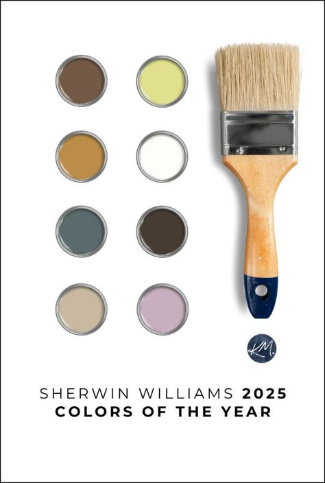 Sherwin Williams 2025 Color Collection: Everything YOU Need to Know! - Kylie M Interiors Sherwin Williams Coordinating Colors, Kylie Palette, Kylie M Interiors, Sherwin Williams Color Palette, Paint Trends, Off White Paints, Touch Of Gray, Best Paint Colors, Pretty Images