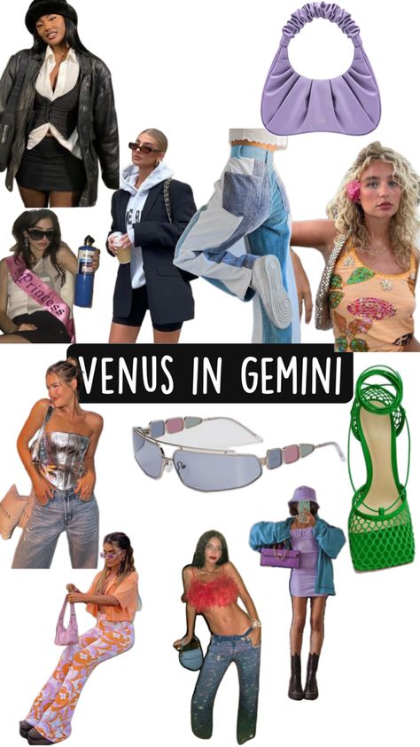 Eclectic unisex Dress Like Your Venus Sign, Gemini Aesthetic, Venus Sign, Venus In Gemini, Gemini Art, Madison Beer Outfits, Venus Fashion, Gemini Rising, Beer Outfit