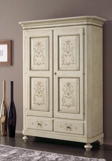 Painted wardrobe Romantic Furniture, Redo Cabinets, Painted Wardrobe, House Rooms, Cozy House, Armoire, Home Goods, Beautiful Design, Decoupage