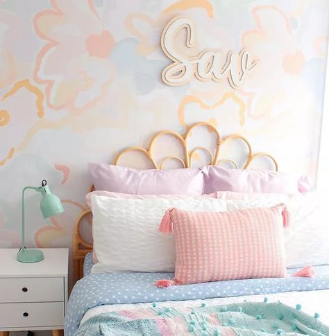 Maeve Bedroom, Graffiti Script, Rooms Interior, Bedroom Furniture Set, Girly Room, Girl’s Room, Perfect Bedroom, Toddler Bedrooms, Wall Art Nursery