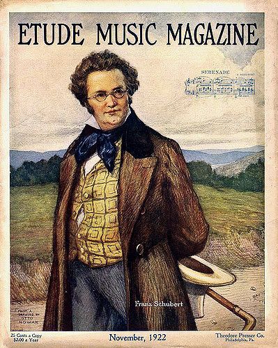 Romantic Composers, Franz Schubert, Classical Music Composers, Old Magazine, American Illustration, Music Magazine, Music Composers, Music Magazines, Concert Hall