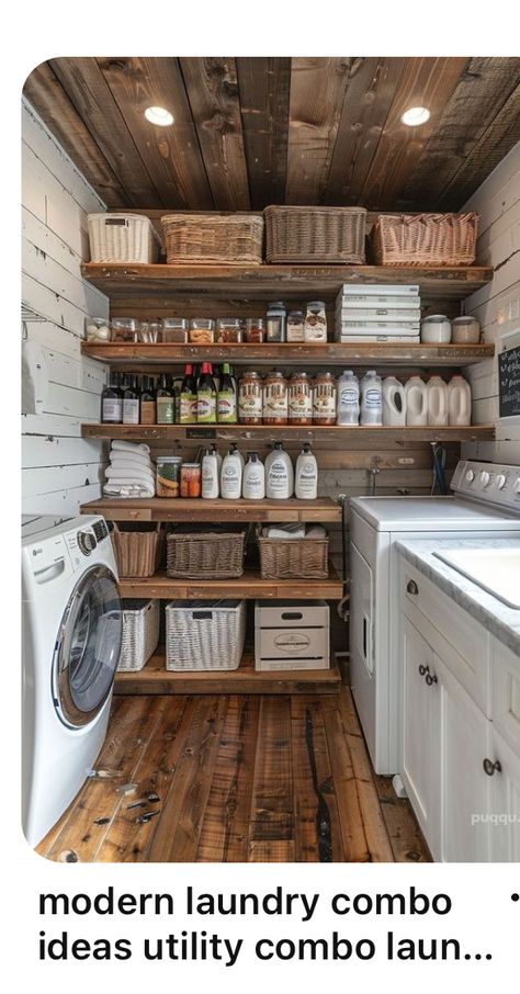 Walk In Laundry Room Ideas, Mud Laundry Room Combo, Pantry And Laundry Room Combo, Pantry And Laundry Room Combo Layout, Laundry Room Pantry Combo, Rustic Laundry Room Ideas, Pantry Laundry Room Combo, Laundry Room Combo, Organizing Your Pantry