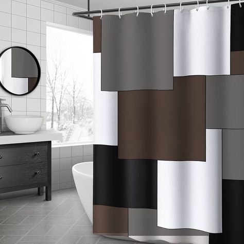 Neutral Shower Curtains, Bathroom Accessories Decor, Shower Curtain Modern, Brown Shower Curtain, Green Shower Curtain, Elegant Shower Curtains, Green Bathroom Decor, Bathroom Curtain Set, Gray Bathroom Accessories