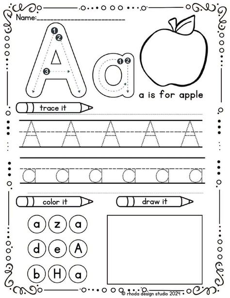 A is For: ABC Worksheets for Free Pre K Letter A Worksheets, Letter A Recognition Worksheet, Letter A Practice Free Printable, Letter A Trace Worksheet, Tracing Pages For Preschool Free, Letter A Phonics Worksheet, Free Letter A Worksheets, Spelling Worksheets 1st Grade, Letter A Worksheets For Toddlers