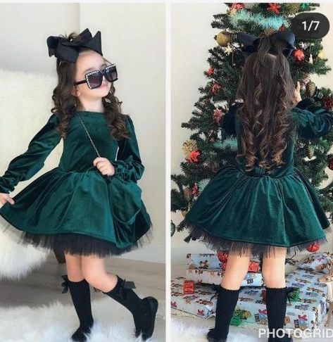 Uşaq Geyimləri, Kids Party Wear Dresses, Kids Party Wear, Soiree Dress, Kids Dress Patterns, Party Wear Dresses, Velvet Dress