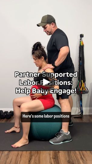 10K views · 778 reactions | Trying to help baby engage?? Try these labor positions with your partner!

✍️ Comment PARTNER for our free birth partner support guide!! ⬇️⬇️⬇️

Learn more ways your partner can support your during birth + labor comfort measures and positions in our online childbirth education course!

💻 Explore our course + bundles to save at MamasteFit.com/childbirth 

#birthpartner #laborsupport #laborpositions #thirdtrimester #birthprep #childbirtheducation | Gina, MS, & Roxanne, RN, BSN | mamastefit · Original audio Labor Positions, Free Birth, Birthing Ball, Birth Partner, Deep Squat, Childbirth Education, Birth Labor, Third Trimester, Pregnancy Birth