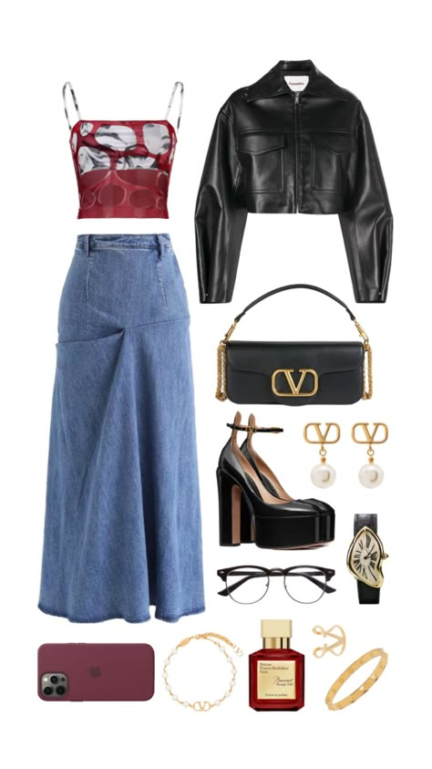 Valentino Outfits Women, Valentino Outfit, Polyvore Outfits Aesthetic, Outfit Korean Style, Movie Inspired Outfits, Dressy Casual Outfits, Outfits Polyvore, Fasion Outfits, High Fashion Outfits