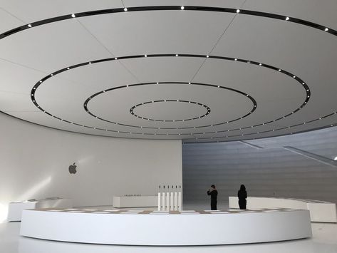 Apple Park, Museum Interior, Lighting Reference, Architectural Lighting Design, White Terrazzo, Art Deco Dining, Glass Staircase, Office Lobby, Norman Foster