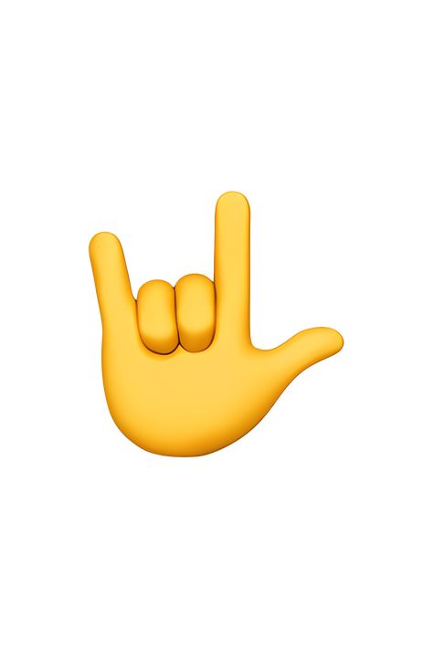 The 🤟 Love-You Gesture emoji depicts a hand with the thumb, index finger, and pinky finger extended, while the middle and ring fingers are folded down. The hand is facing forward and is often depicted in a skin tone shade. It appears as if the hand is making the sign language gesture for "I love you." Love You Emoji, I Love You Emoji, Ios Png, Tiktok Templates, Dj Background Hd Photo, Emoji Ip, Neon Board, Emoji Tattoo, Emojis Iphone