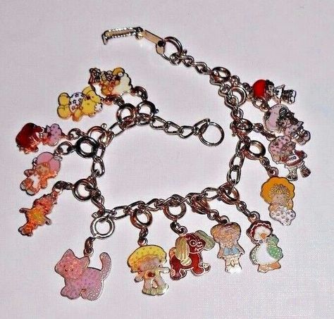 Strawberry shortcake vintage charm bracelet Strawberry Shortcake Merchandise, Strawberry Shortcake Jewelry, Strawberry Shortcake Stuff, Strawberry Shortcake House, Strawberry Shortcake Toys, Strawberry Shortcake Vintage, Strawberry Things, Vintage Strawberry Shortcake Dolls, Berry Shortcake