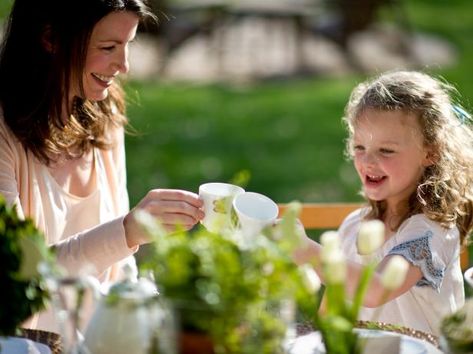 Break out the good china, set the table and host an unforgettable afternoon tea party to celebrate all the deserving moms and daughters in your life. Tea Party Pictures, Outdoor Tea Parties, Camille Styles, Mom Ideas, Afternoon Tea Parties, Butterfly Cakes, Derby Day, Celebrate Mom, With Mom