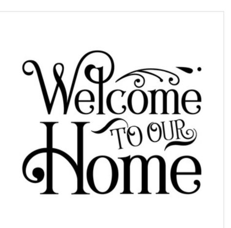 Welcome To Our Home Sign, Etiquette Vintage, Welcome To Our Home, Image Svg, Wood Burning Patterns, Silhouette Cameo Projects, Silhouette Design Store, Les Sentiments, Vinyl Projects