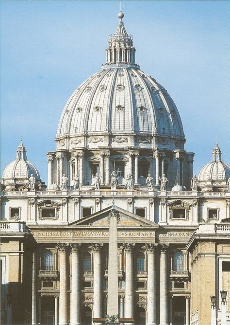 PK0502. Roma. Italy. Basilica di San Pietro. Rom Peterskirche. Rome Saint Peter's. Rome Basilique de St. Pierre. St Peters Cathedral Rome, Rome Basilica, Saint Peter Basilica, Saint Peters Basilica, Old Rome, Saint Peter’s Basilica, Vatican Art, Vintage Rome, St Peters Cathedral