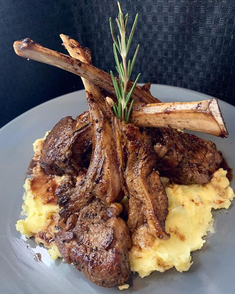 Saddid Fdez ☕️🐘 on Instagram: “Lamb Chop W/ Mashed potatoes 🥩🥔🍷#chef #chefsaddet09 #foodstagram #loverscook #foodnetwork #njfoodie #homecooking #truecooks…” Lamb Chop, Lamb Chops, Food Is Fuel, Cook At Home, Food Diary, Food For Thought, Food Styling, Delicious Food, Food Photo