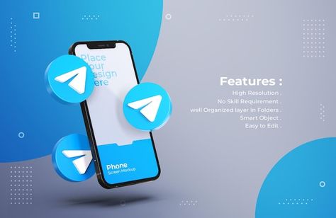 3d telegram icons with mobile screen moc... | Premium Psd #Freepik #psd #mockup #social-media #3d #smartphone 3d Smartphone, Computer Mockup, Creative Fabric, Mobile Mockup, Credit Card Design, Social Media Branding Design, Phone Mockup, Simple Background Images, Mobile Screen