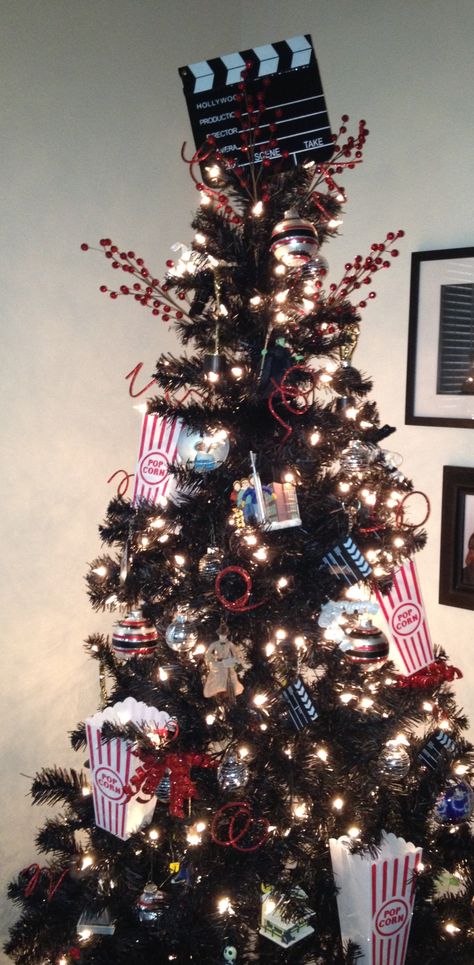 My movie Christmas tree. It will be better next year. Movie Themed Christmas Tree, Themed Christmas Tree, Christmas Tree Decorating Themes, Tree Themes, Personalised Christmas Baubles, Holiday Christmas Tree, Movie Themes, Christmas Tree Themes, Christmas Joy