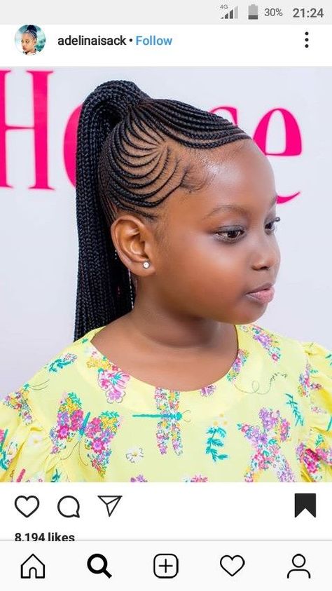 Girls Braided Hairstyles, Braided Hairstyles Kids, Girls Braided Hairstyles Kids, Aisha Dee, Kids Cornrow Hairstyles, Latest Braided Hairstyles, Childrens Hairstyles, Cornrows Natural Hair, Black Kids Braids Hairstyles