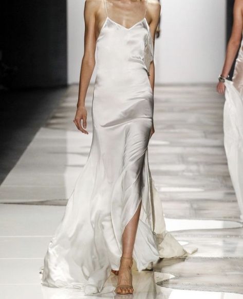 Model Life, Star Girl, Silk Dress, White Formal Dress, Runway Fashion, High Fashion, Fashion Show, Slip Dress, White Dress