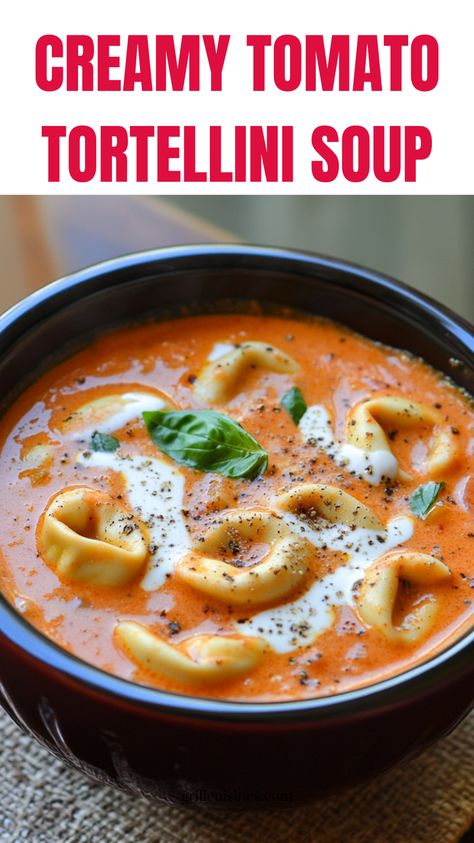 Warm up this winter and fall with this Creamy tomato tortellini soup. An easy Aldi recipe featuring creamy tomato, vegetables, and Italian herbs, ideal for chilly nights.
Tomato Soup Tortellini, Tortellini Soup Recipes Healthy, Soups Recipes Tortellini, Best Quick Soup Recipes, Quick Tortellini Soup, Vegetarian Tortellini Soup Recipes, Italian Soup With Tortellini, Soups With Tortellini Easy Recipes Easy Soup Recipes Tortellini, Mediterranean Diet Tortellini, Tomato Spinach Tortellini Soup, Vegetarian Tortellini Soup Recipes, Tortellini Easy Recipes, Tortilini Recipes Soups, Cheese Tortellini Recipes Easy, Tortolini Recipes, Healthy Tortellini Soup