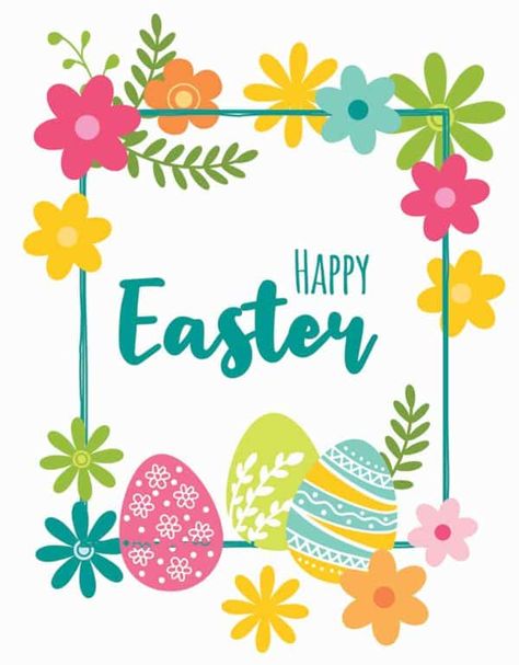 Easter Free Printables, Easter Wishes Messages, Happy Easter Cards, Easter Cards Religious, Easter Pics, Happy Easter Pictures, Easter Messages, Skip To My Lou, Easter Cards Handmade