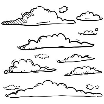 Heaven Doodle, Cloud Drawing Simple, Cloud Sketch, Indra Jatra, Heaven Illustration, Atmosphere Drawing, Drawn Clouds, Sky Sketch, Comic Cloud