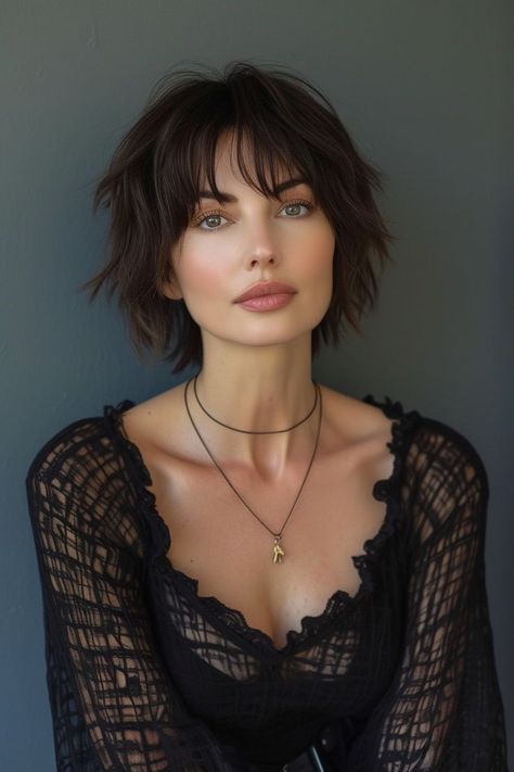 Shaggy Pixie, Choppy Bob Hairstyles, Hair Inspiration Short, Messy Short Hair, Work Hairstyles, Hair Color And Cut, Short Hair Haircuts, Volume Hair, Trendy Short Hair Styles