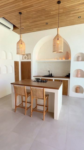 Mediteranian Home, Bali Kitchen, Modern Mediterranean Kitchen, Greece Style, Mediterranean Interior Design, Villa Project, Thai Kitchen, Villa Bali, Bedroom Suites